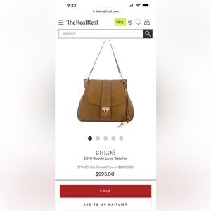 Chloe lexa medium in mustard suede